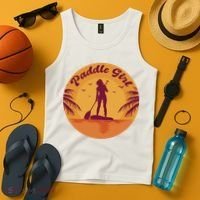 Paddle Girl Sunset Sport Tank Top thumb 4
