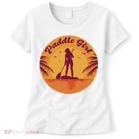 Paddle Girl Sunset Sport Women's T-Shirt thumb 0