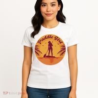 Paddle Girl Sunset Sport Women's T-Shirt thumb 4