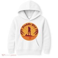 Paddle Girl Sunset Sport Kids Hoodie thumb 0