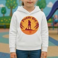 Paddle Girl Sunset Sport Kids Hoodie thumb 3
