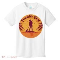 Paddle Girl Sunset Sport Kids T-Shirt thumb 0