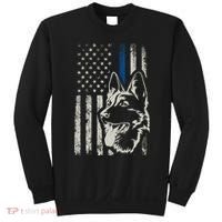 Patriotic German Shepherd K9 Unit Thin Blue Line Police Gift Sweatshirt thumb 0