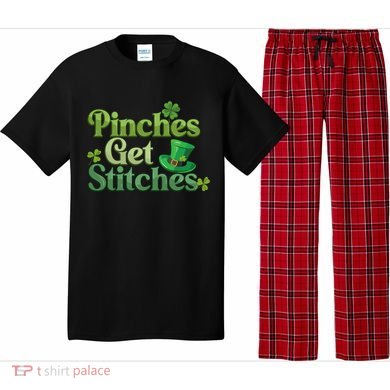 Pinches Get Stitches St Patricks Day Funny Costumes Pajama Set
