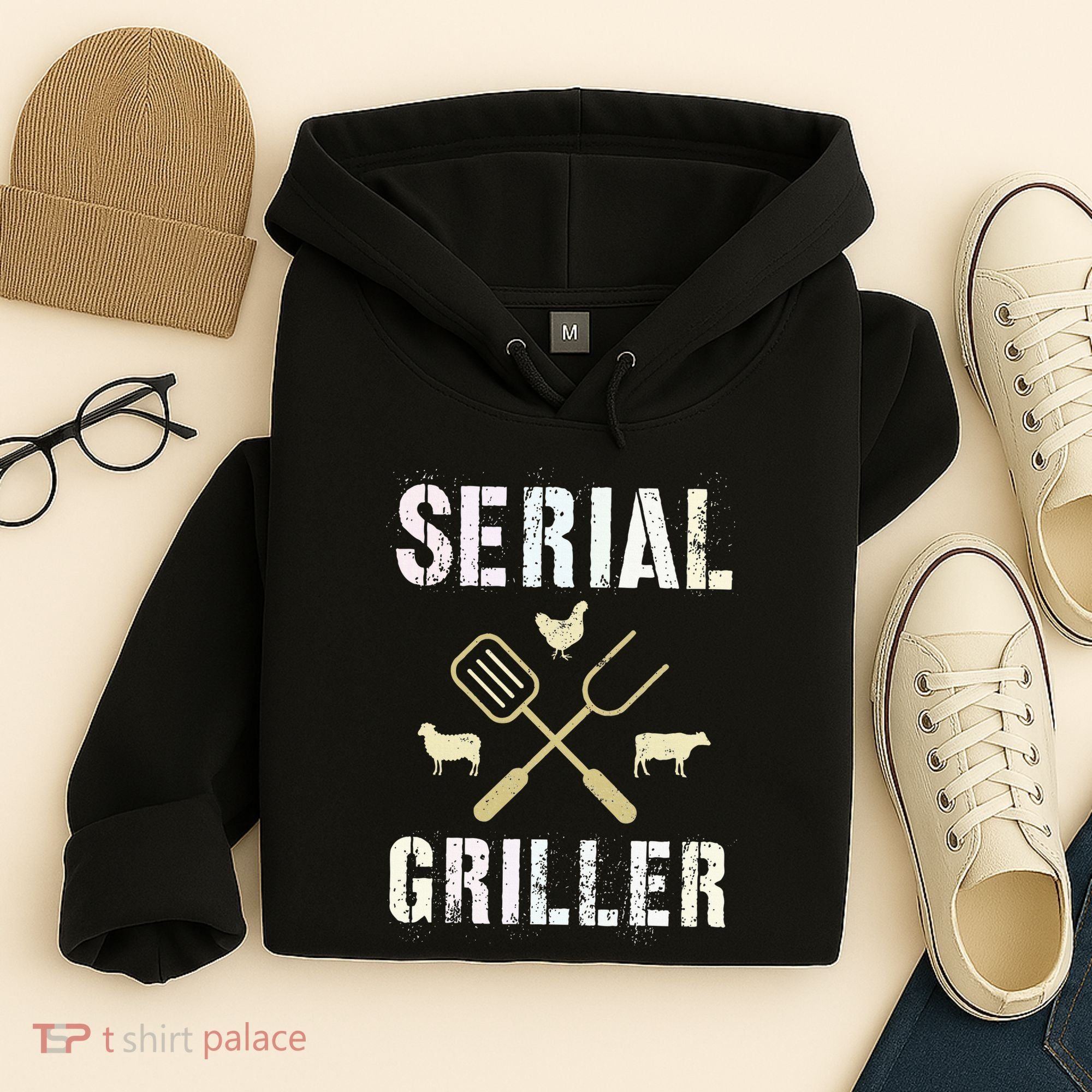 Pitmaster Grilling Serial Griller Pit Grandpa Brisket Patio Hoodie