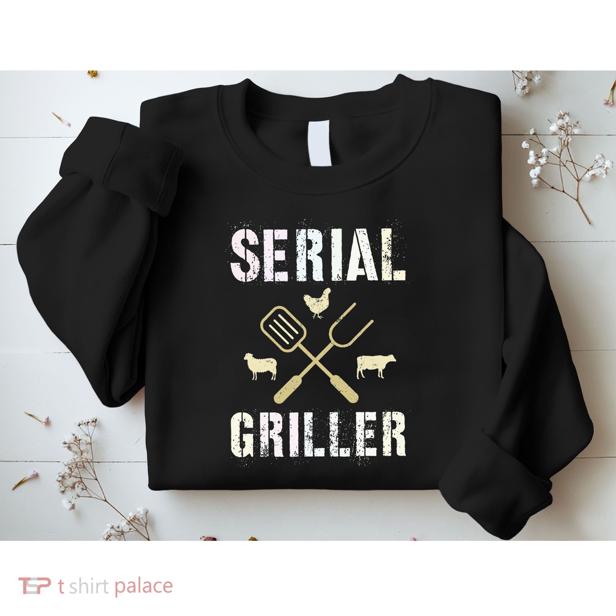 Pitmaster Grilling Serial Griller Pit Grandpa Brisket Patio Sweatshirt