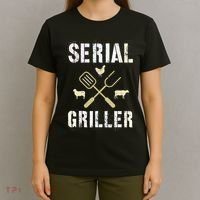 Pitmaster Grilling Serial Griller Pit Grandpa Brisket Patio T-Shirt thumb 4