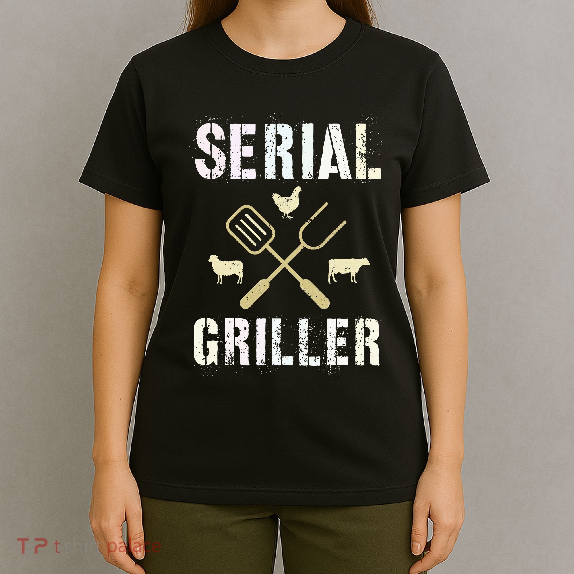 Pitmaster Grilling Serial Griller Pit Grandpa Brisket Patio T-Shirt