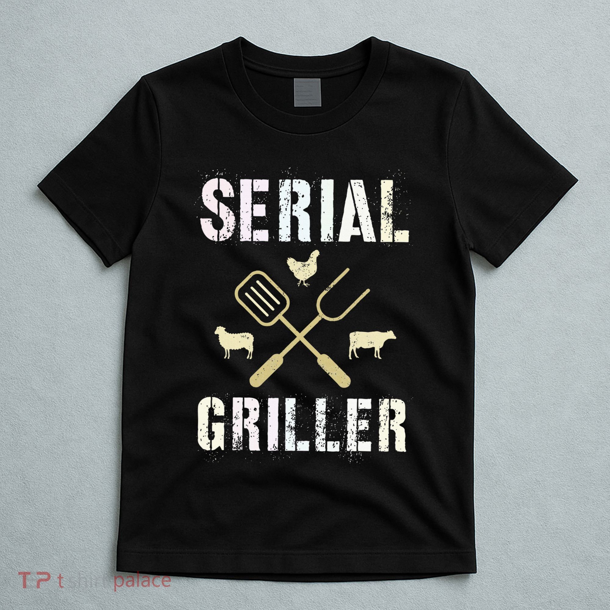 Pitmaster Grilling Serial Griller Pit Grandpa Brisket Patio T-Shirt