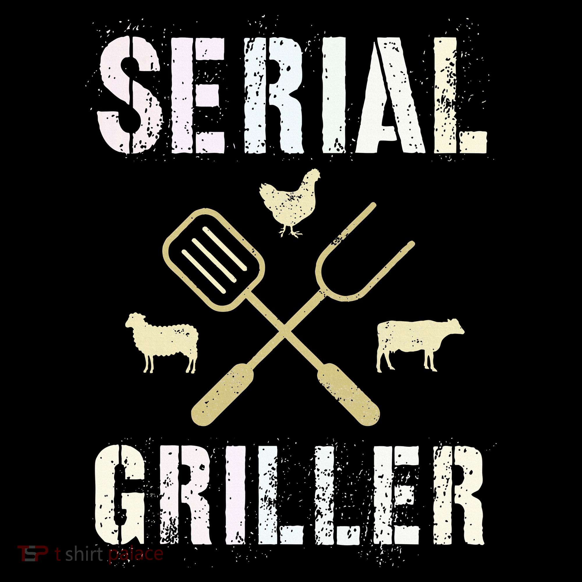 Pitmaster Grilling Serial Griller Pit Grandpa Brisket Patio T-Shirt