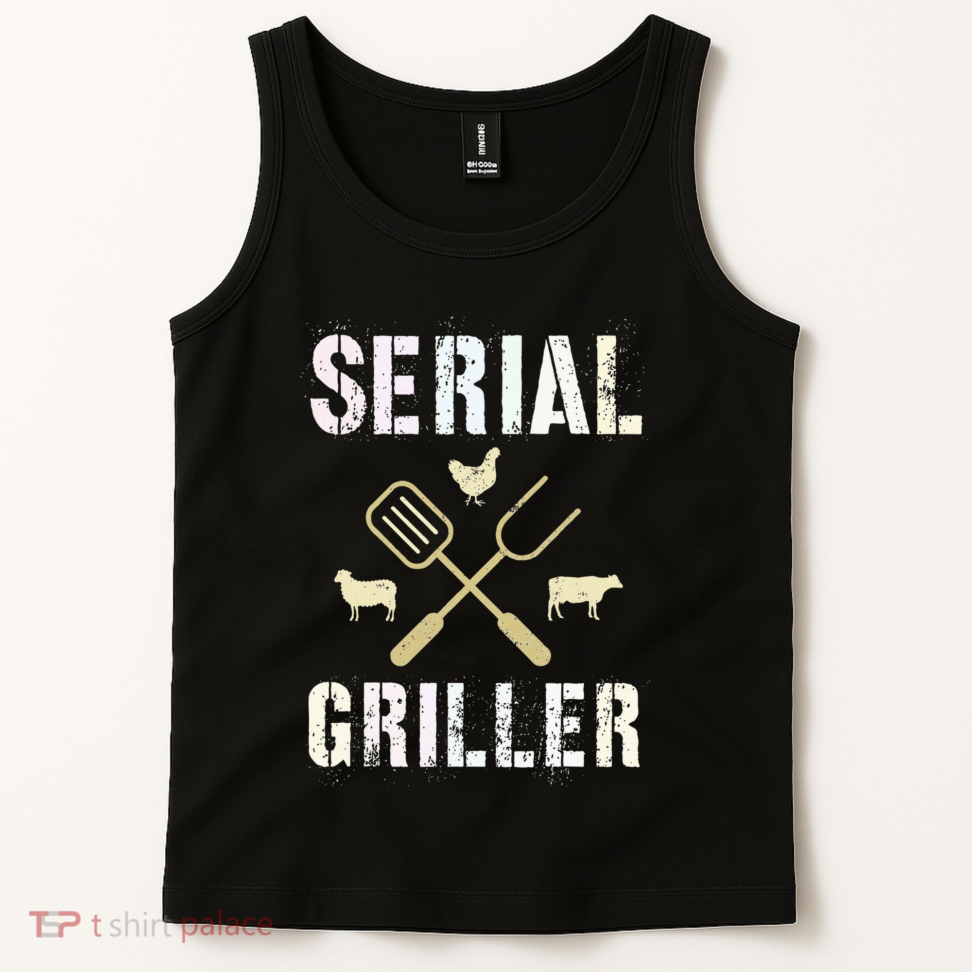 Pitmaster Grilling Serial Griller Pit Grandpa Brisket Patio Tank Top