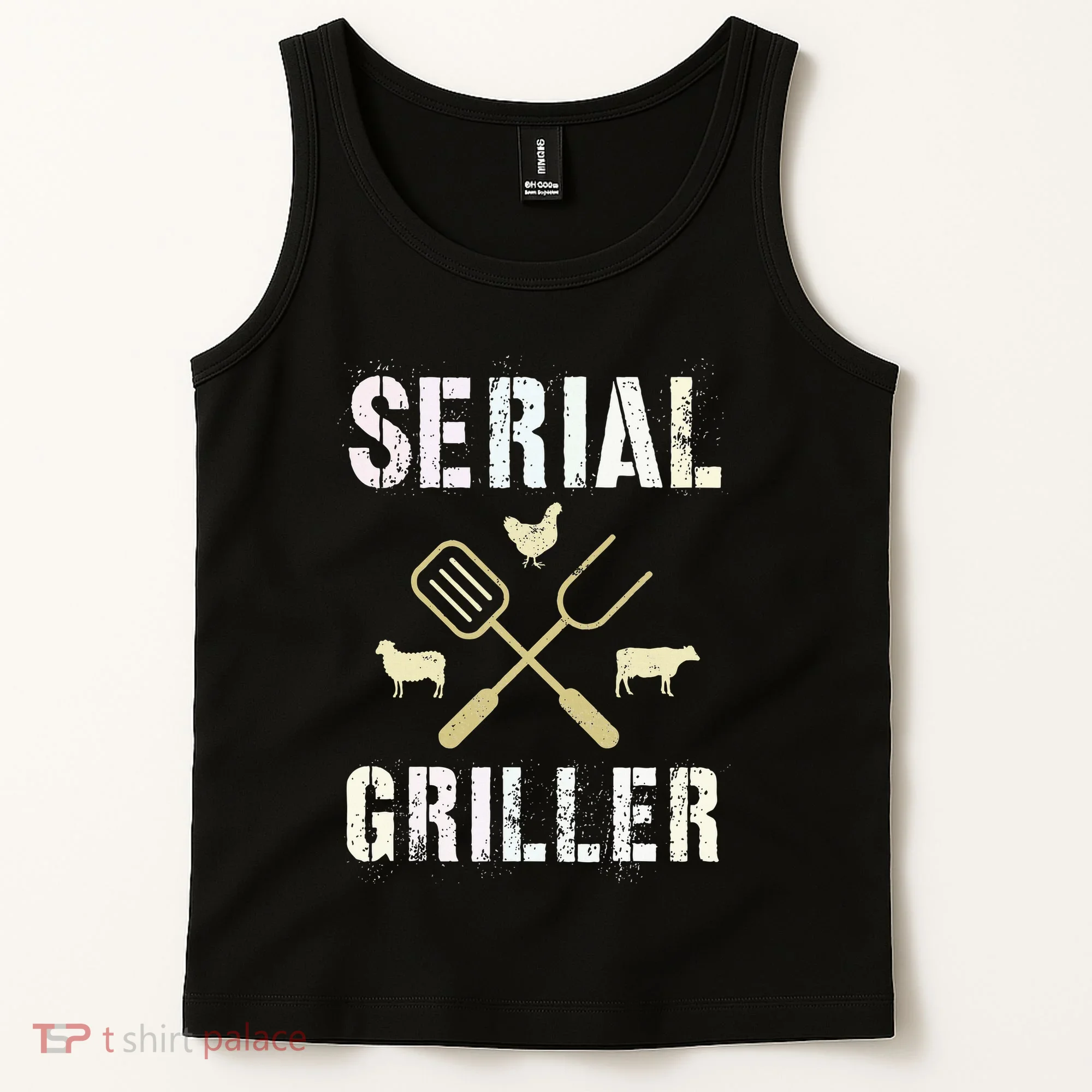 Pitmaster Grilling Serial Griller Pit Grandpa Brisket Patio Tank Top