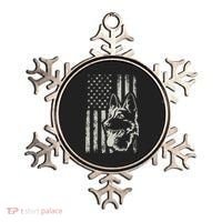 Patriotic German Shepherd AMERICAN FLAG 4th Of July Shepherd Ornament thumb 0