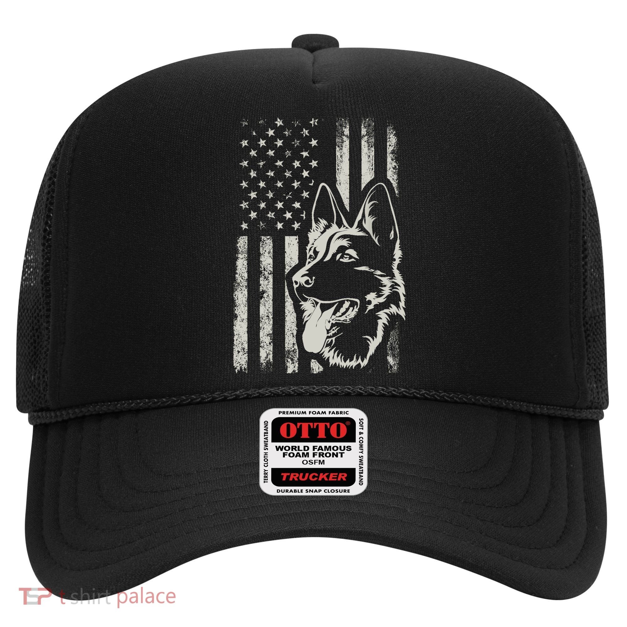 Patriotic German Shepherd AMERICAN FLAG 4th Of July Shepherd Hat