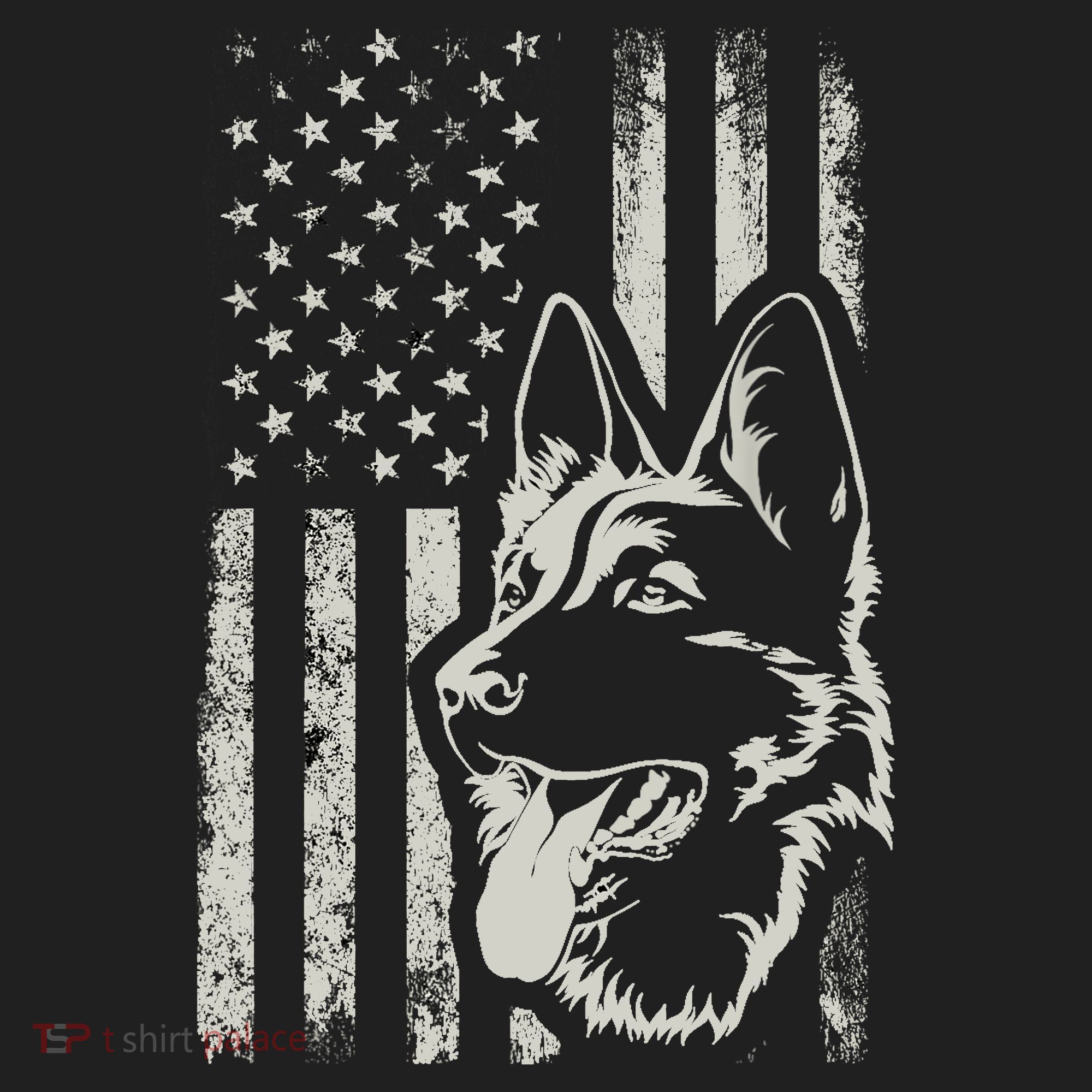 Patriotic German Shepherd AMERICAN FLAG 4th Of July Shepherd Hat