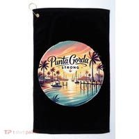 Punta Gorda Strong Milton Relief Golf Towel thumb 0