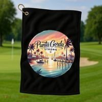 Punta Gorda Strong Milton Relief Golf Towel thumb 1