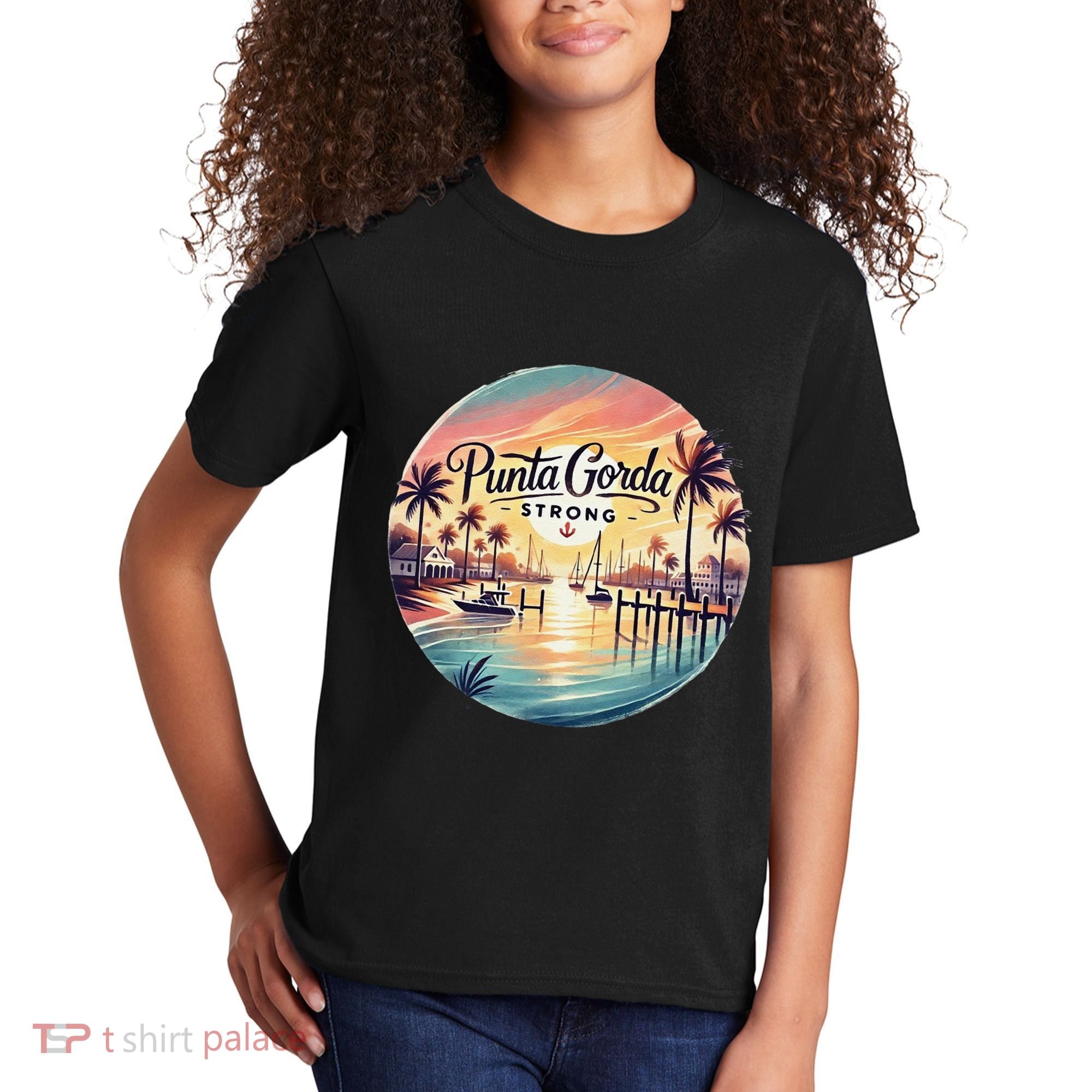 Punta Gorda Strong Milton Relief Kids T-Shirt
