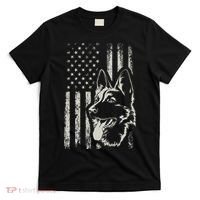 Patriotic German Shepherd AMERICAN FLAG 4th Of July Shepherd T-Shirt thumb 0