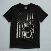 Patriotic German Shepherd AMERICAN FLAG 4th Of July Shepherd T-Shirt thumb 5