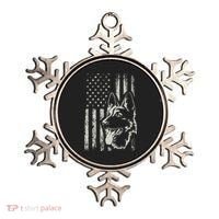 Patriotic German Shepherd AMERICAN FLAG 4th Of July Shepherd Ornament thumb 0