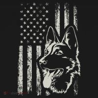 Patriotic German Shepherd AMERICAN FLAG 4th Of July Shepherd Women's Tank Top thumb 5