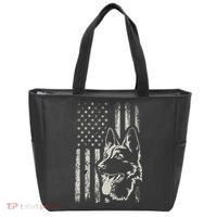 Patriotic German Shepherd AMERICAN FLAG 4th Of July Shepherd Tote Bag thumb 0