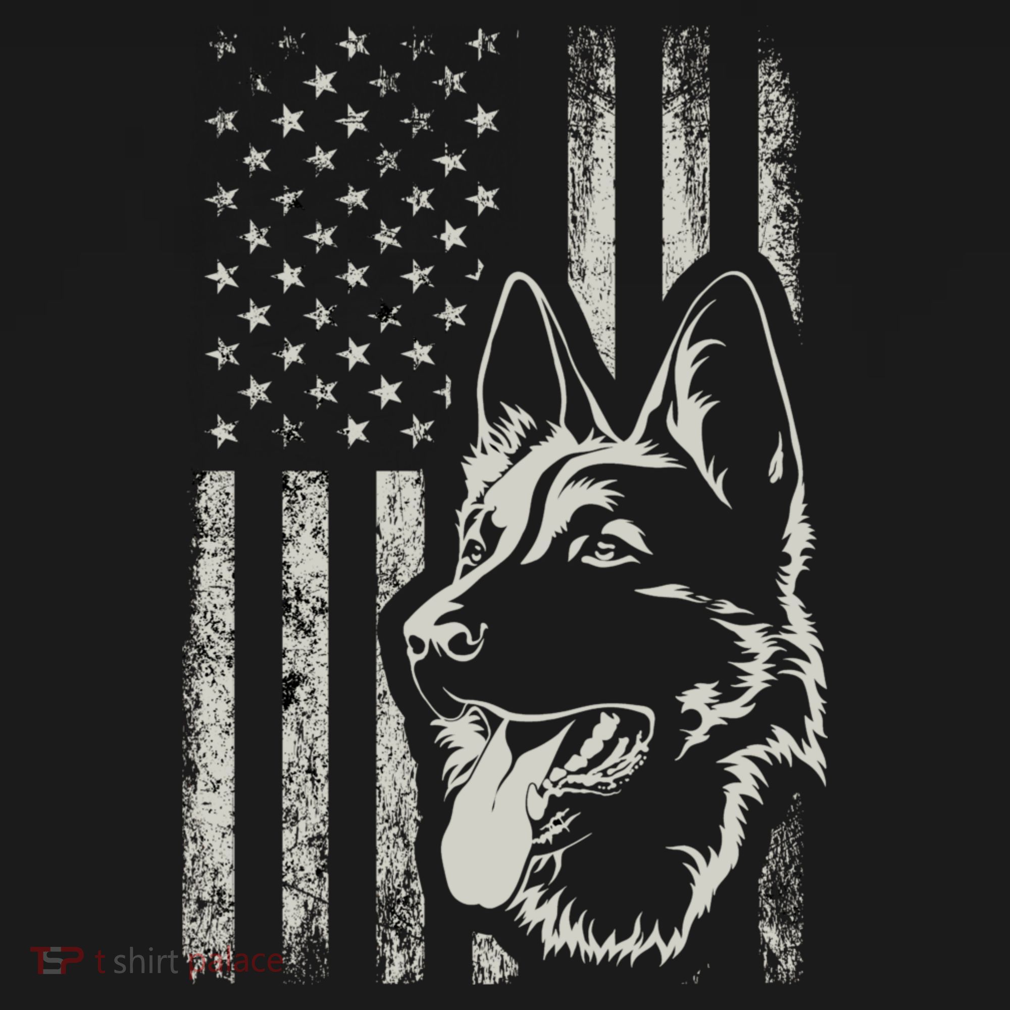 Patriotic German Shepherd AMERICAN FLAG 4th Of July Shepherd Backpack