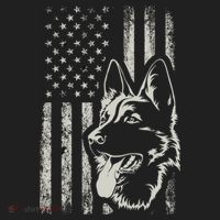 Patriotic German Shepherd AMERICAN FLAG 4th Of July Shepherd Tumbler thumb 3