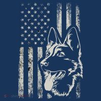 Patriotic German Shepherd AMERICAN FLAG 4th Of July Shepherd Women's Hoodie thumb 2
