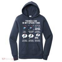 Pinball Gamer Things I Do In My Spare Time Pinball Player Women's Hoodie thumb 0