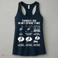 Pinball Gamer Things I Do In My Spare Time Pinball Player Women's Tank Top thumb 3