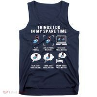 Pinball Gamer Things I Do In My Spare Time Pinball Player Tank Top thumb 0