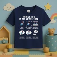 Pinball Gamer Things I Do In My Spare Time Pinball Player Toddler T-Shirt thumb 3