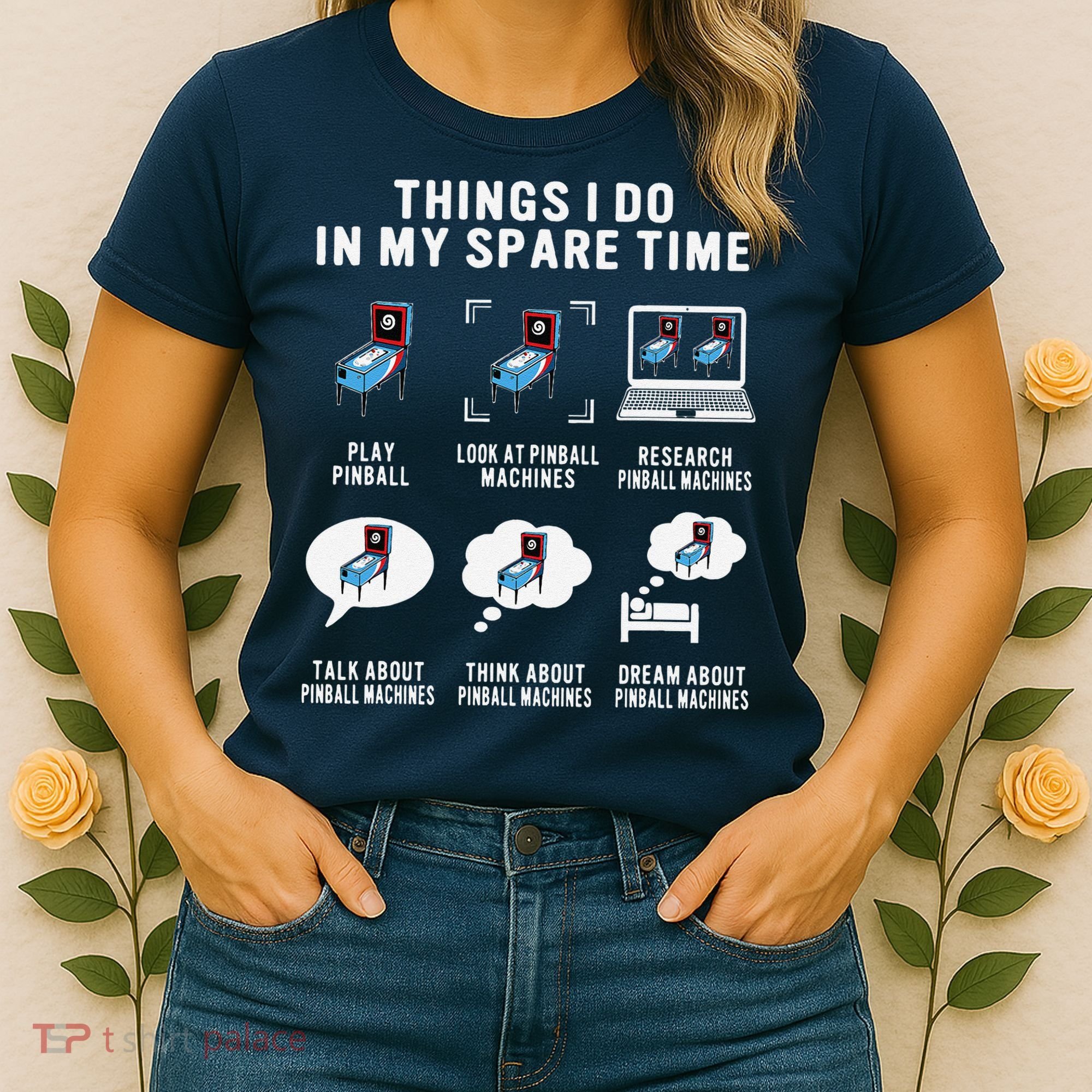 Pinball Gamer Things I Do In My Spare Time Pinball Player Women's T-Shirt