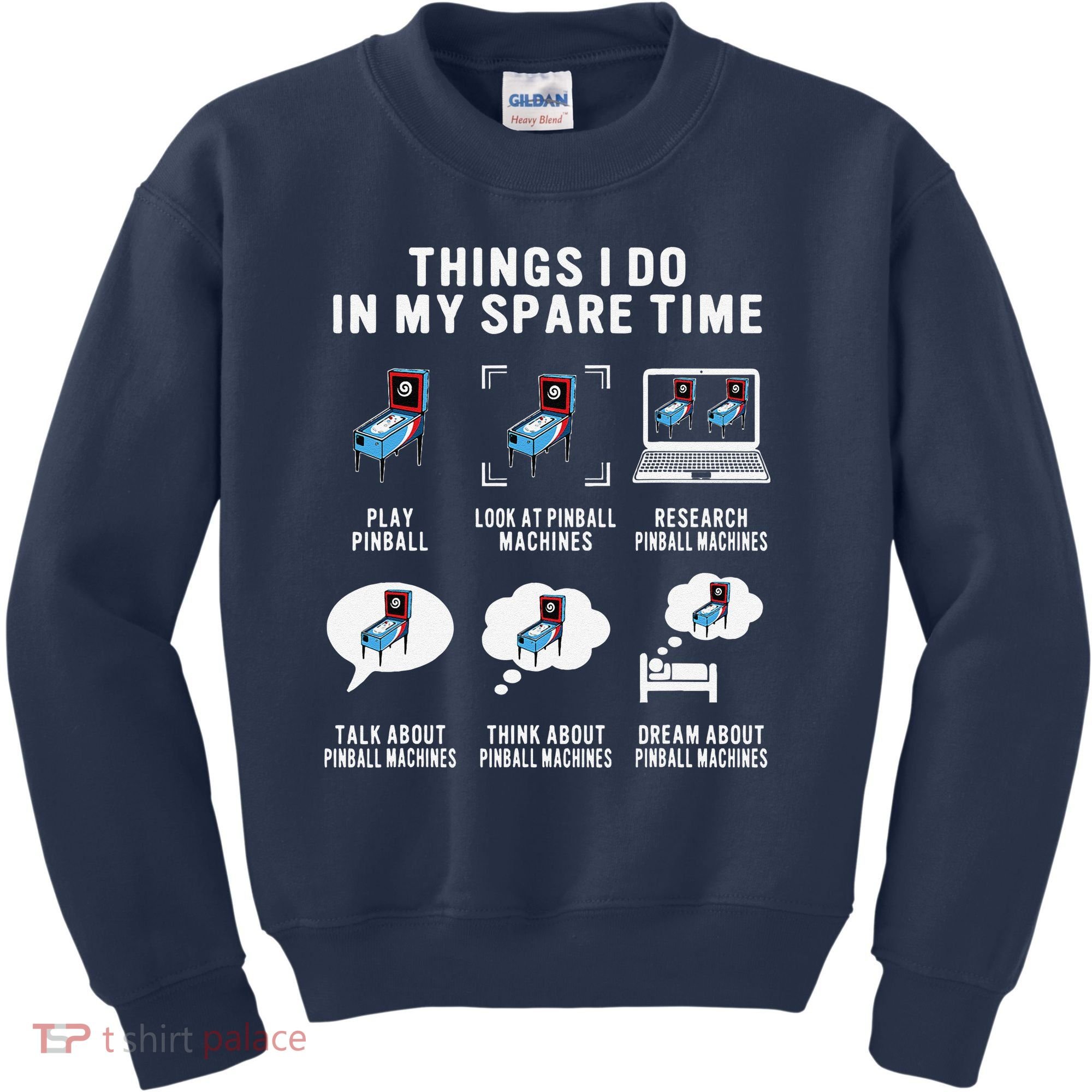 Pinball Gamer Things I Do In My Spare Time Pinball Player Kids Sweatshirt