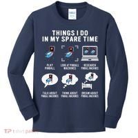 Pinball Gamer Things I Do In My Spare Time Pinball Player Kids Long Sleeve Shirt thumb 0