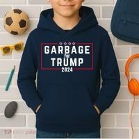 Proud Garbage Trump Garbage Supporter For Garbage Trump Kids Hoodie thumb 2