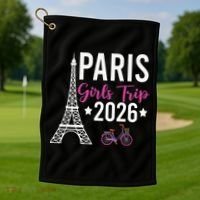 Paris Girls Trip 2026  Golf Towel thumb 1