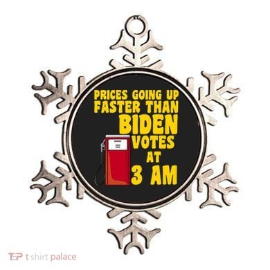 Prices Going Up Faster Than Biden Votes At 3AM Funny Ornament