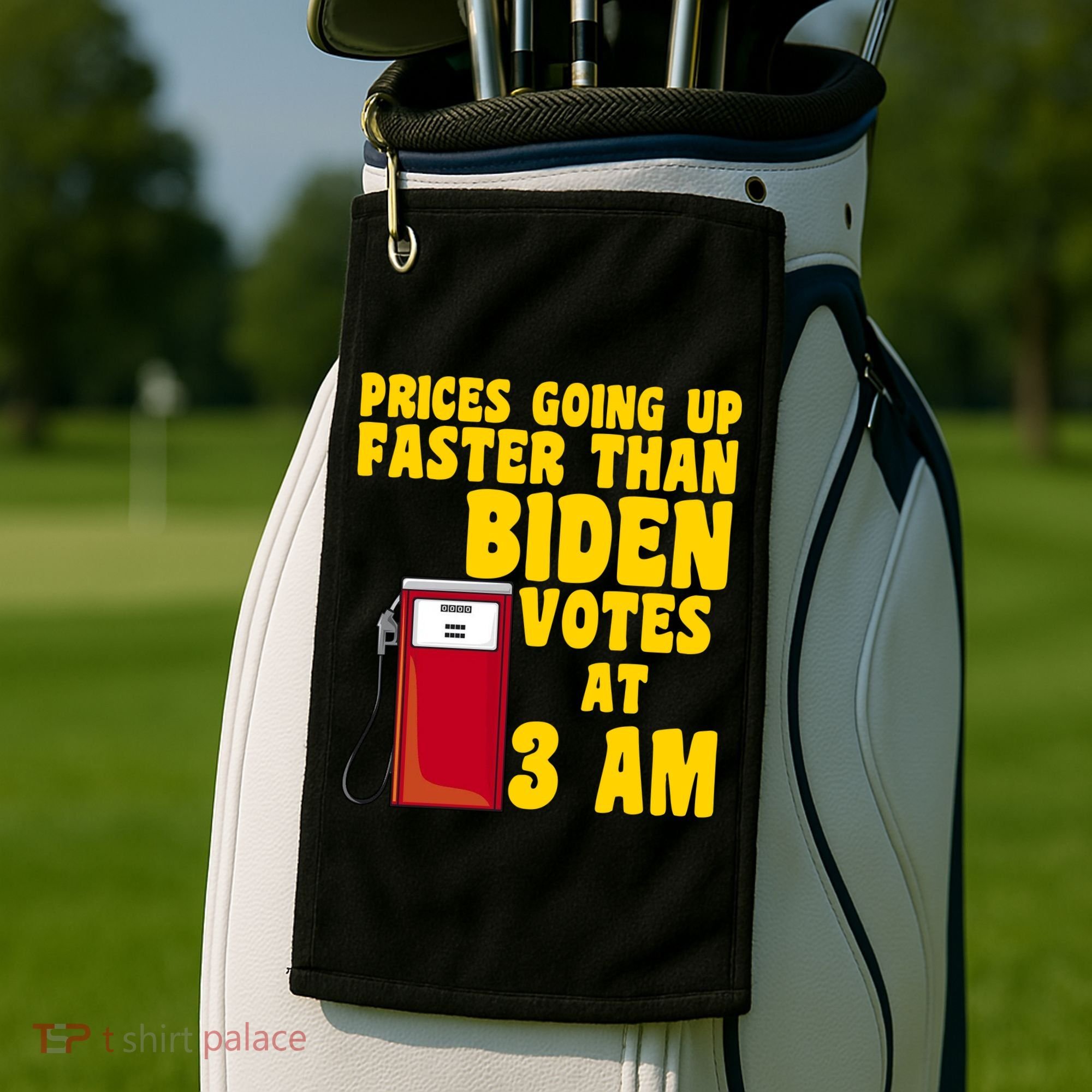 Prices Going Up Faster Than Biden Votes At 3AM Funny Golf Towel