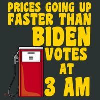 Prices Going Up Faster Than Biden Votes At 3AM Funny T-Shirt thumb 7