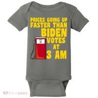Prices Going Up Faster Than Biden Votes At 3AM Funny Baby Bodysuit thumb 0
