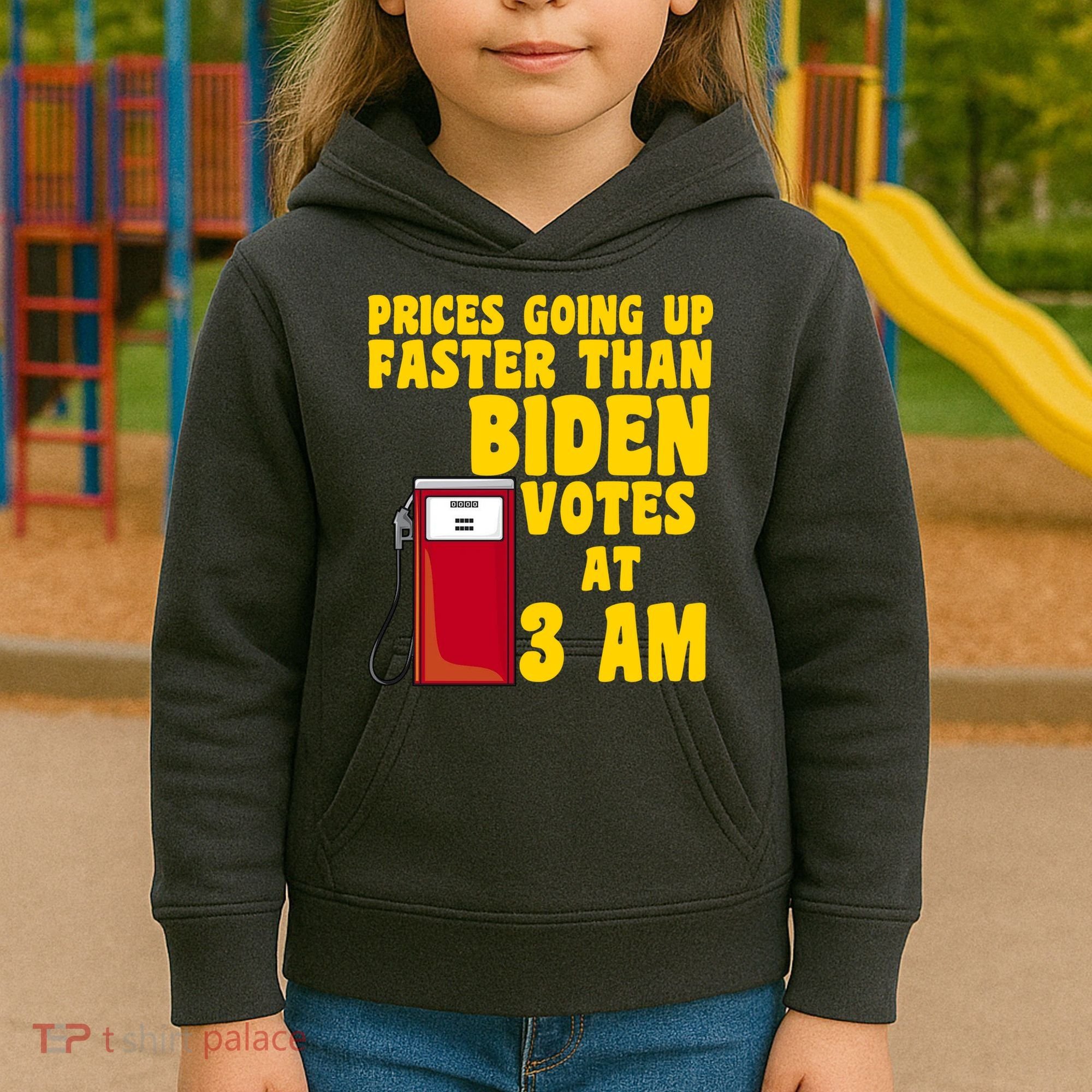 Prices Going Up Faster Than Biden Votes At 3AM Funny Kids Hoodie