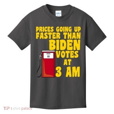 Prices Going Up Faster Than Biden Votes At 3AM Funny Kids T-Shirt
