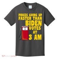 Prices Going Up Faster Than Biden Votes At 3AM Funny Kids T-Shirt thumb 0