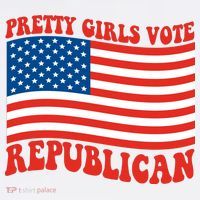 Pretty Girls Vote Republican Usa Flag Women's Tank Top thumb 5