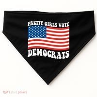 Pretty Girls Vote Democrats USA-Made Doggie Bandana thumb 0
