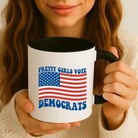 Pretty Girls Vote Democrats Coffee Mug thumb 3