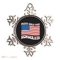 Pretty Girls Vote Democrats Ornament thumb 0